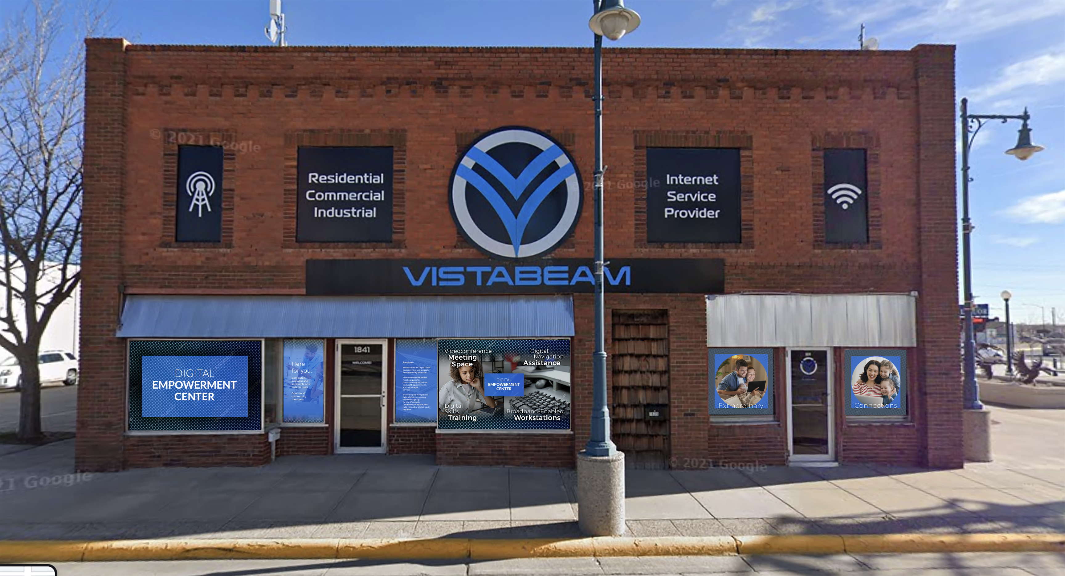 Planned design of the Vistabeam Digital Empowerment Center in Torrington, Wyoming